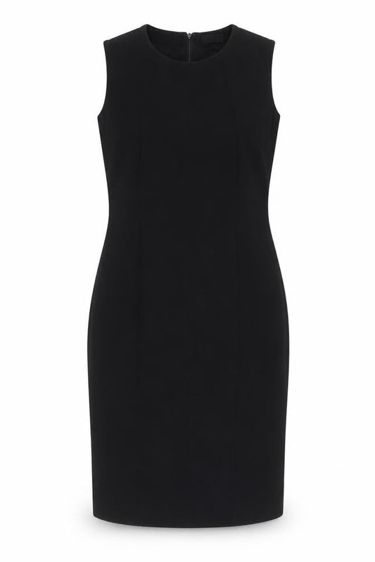Linea Women's Black Sleeveless Sheath Dress Size 14