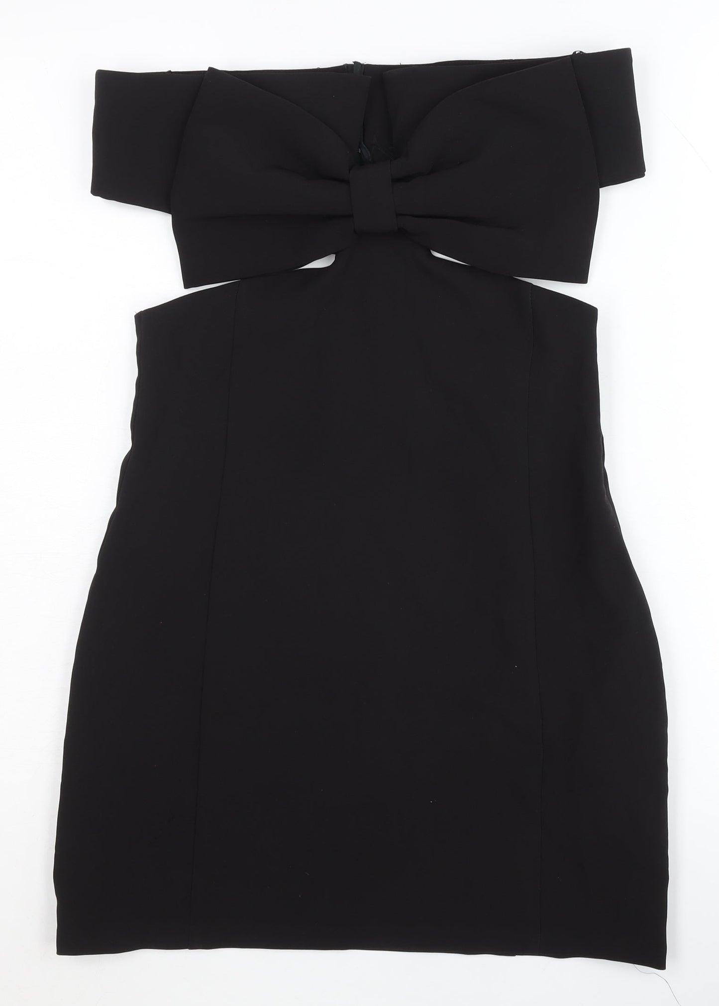 Zara Women's Black Off Shoulder Cocktail Dress L
