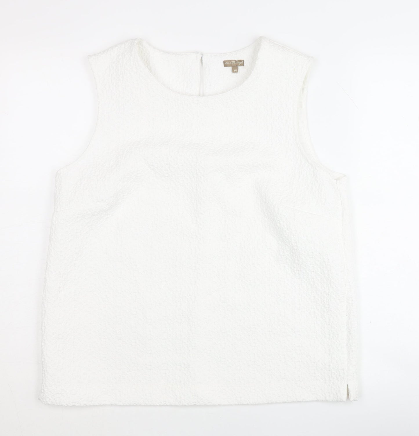 M&Co Women's Ivory Tank Top Size 16
