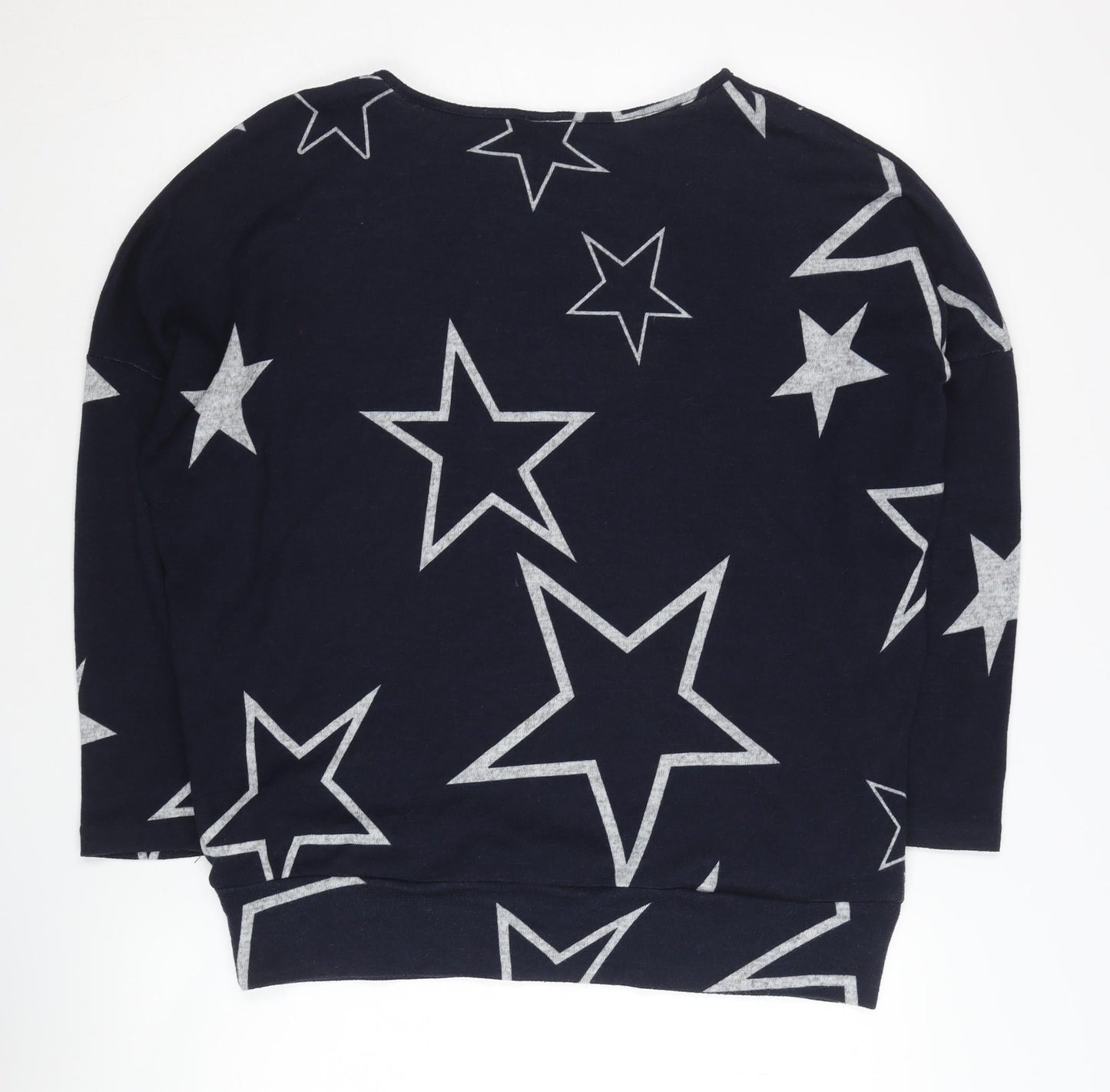 Izabel London Women's Blue Star Print Pullover Jumper Size 10