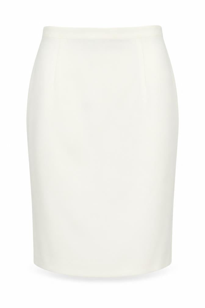 Anne Brooks Women's White Petite Pencil Skirt