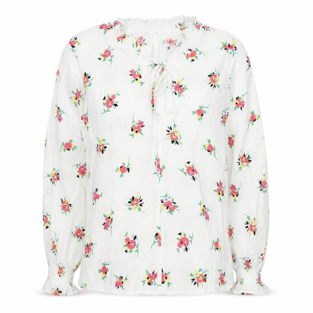 Marks & Spencer Women's Floral Blouse White Size 10