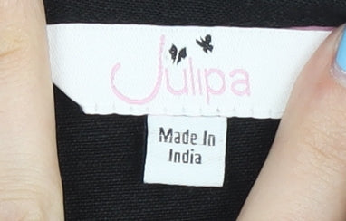 Julipa Women's Black Sleeveless Dress, Size 14