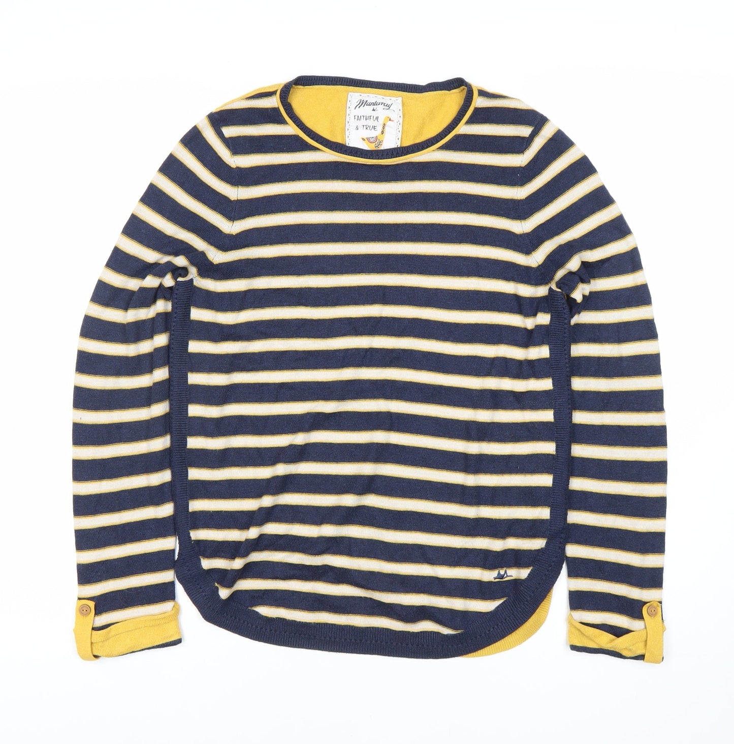 Mantaray Women's Multicoloured Striped Pullover Jumper Size 10