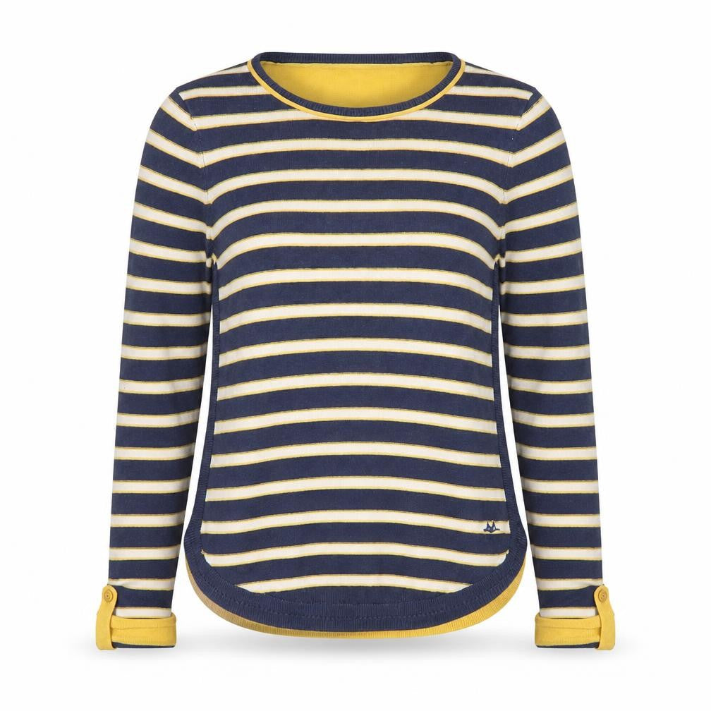 Mantaray Women's Multicoloured Striped Pullover Jumper Size 10
