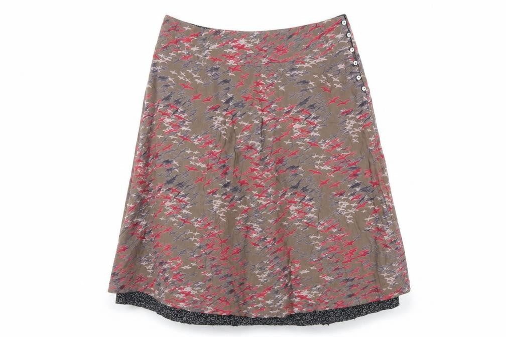 H&M Women's Multicoloured Geometric Skirt Size 12