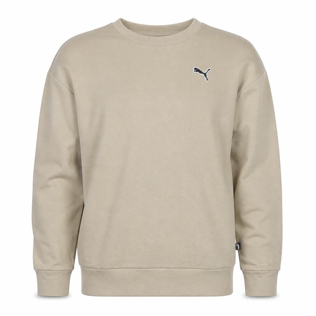 Puma Men’s Beige Crew Neck Pullover Sweatshirt S