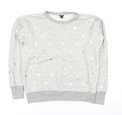 Additional front view of J.Crew Women's Grey Pullover Sweatshirt XS
