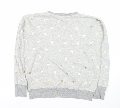 Back view of J.Crew Women's Grey Pullover Sweatshirt XS