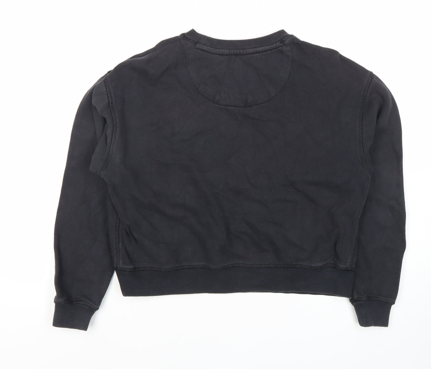 Jack Wills Women's Black Crew Neck Logo Sweatshirt