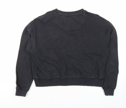Jack Wills Women's Black Crew Neck Logo Sweatshirt