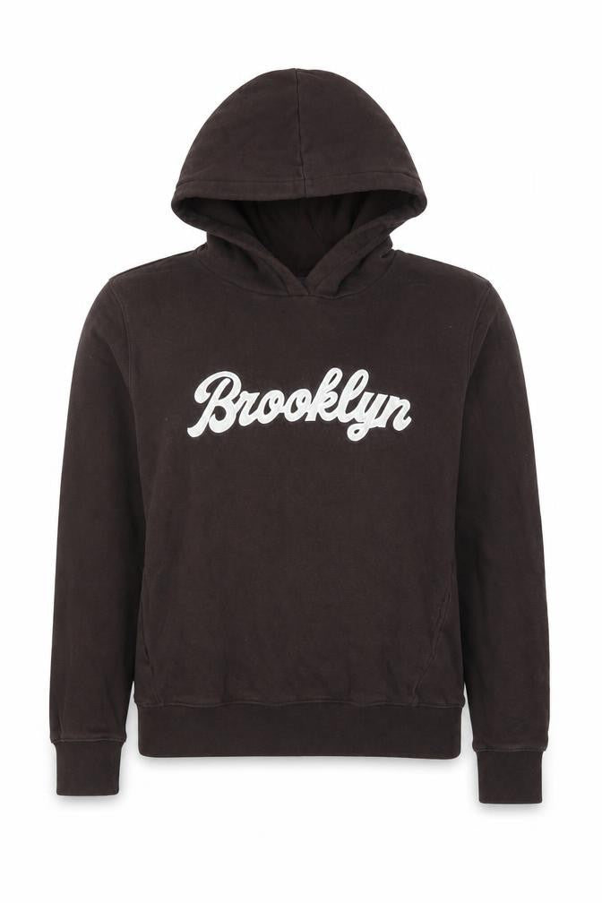 Marks & Spencer Black Hoodie XS Unisex Logo Pullover