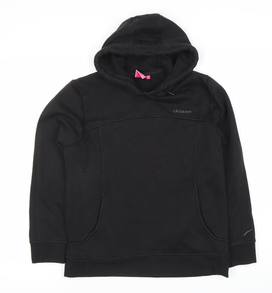 LA Gear Women's Black Hoodie Size 10, Casual, Hooded Fleece
