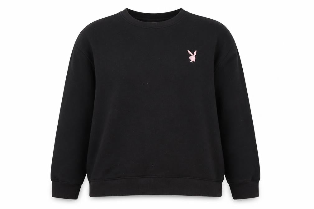 Missguided Women's Black Logo Sweatshirt Size 12