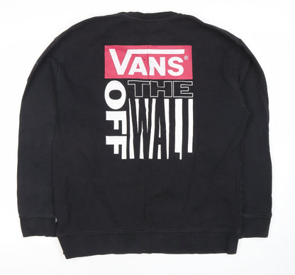 Vans Men's Black Graphic Print Sweatshirt Size M