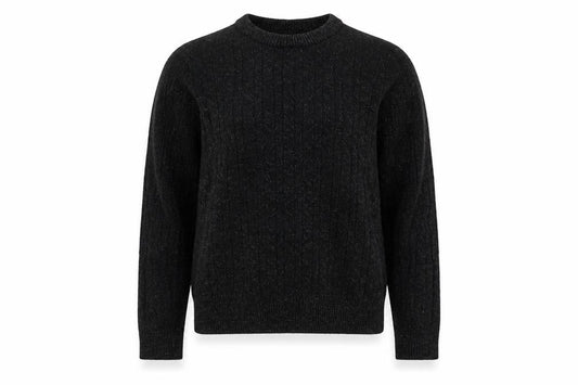 Jack Wills Black Wool Kids Pullover Jumper Size 16
