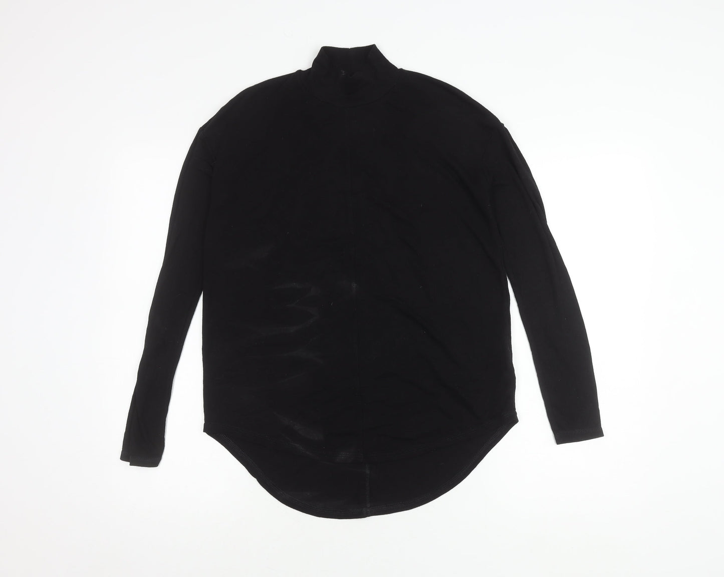 Next Women's Black Long Sleeve Mock Neck Top Size 6