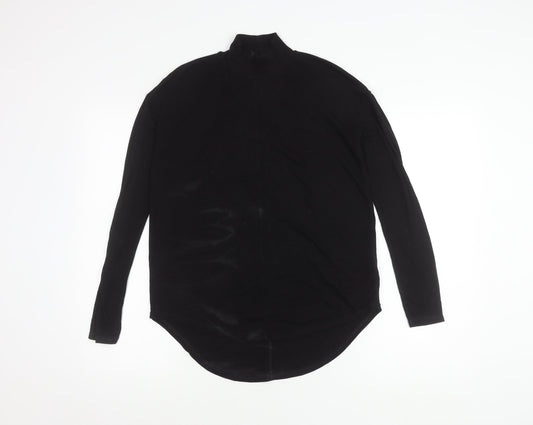 Next Women's Black Long Sleeve Mock Neck Top Size 6