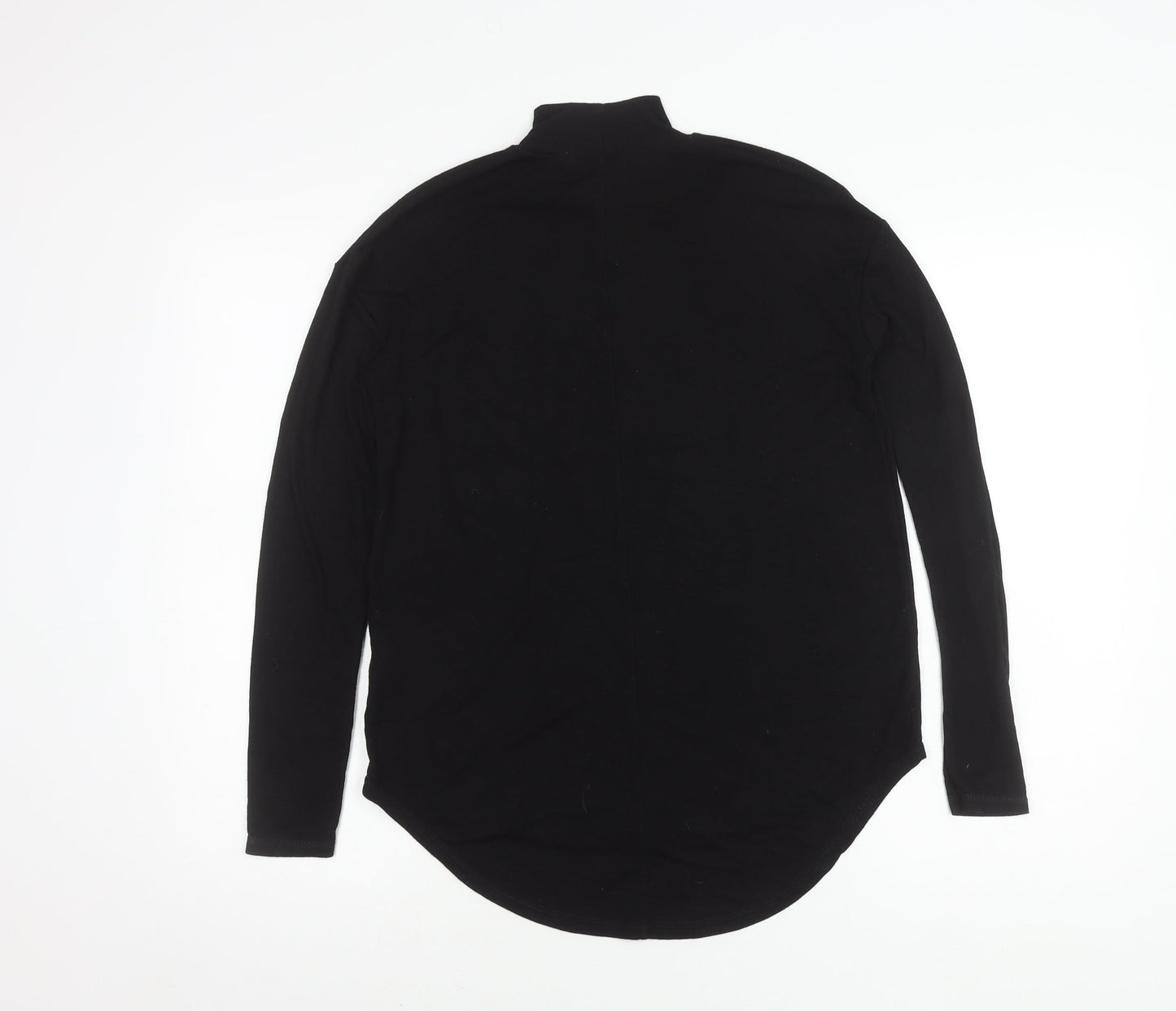 Next Women's Black Long Sleeve Mock Neck Top Size 6