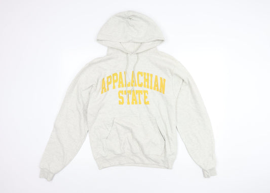 Champion Unisex Grey Pullover Hoodie S - Casual Fleece