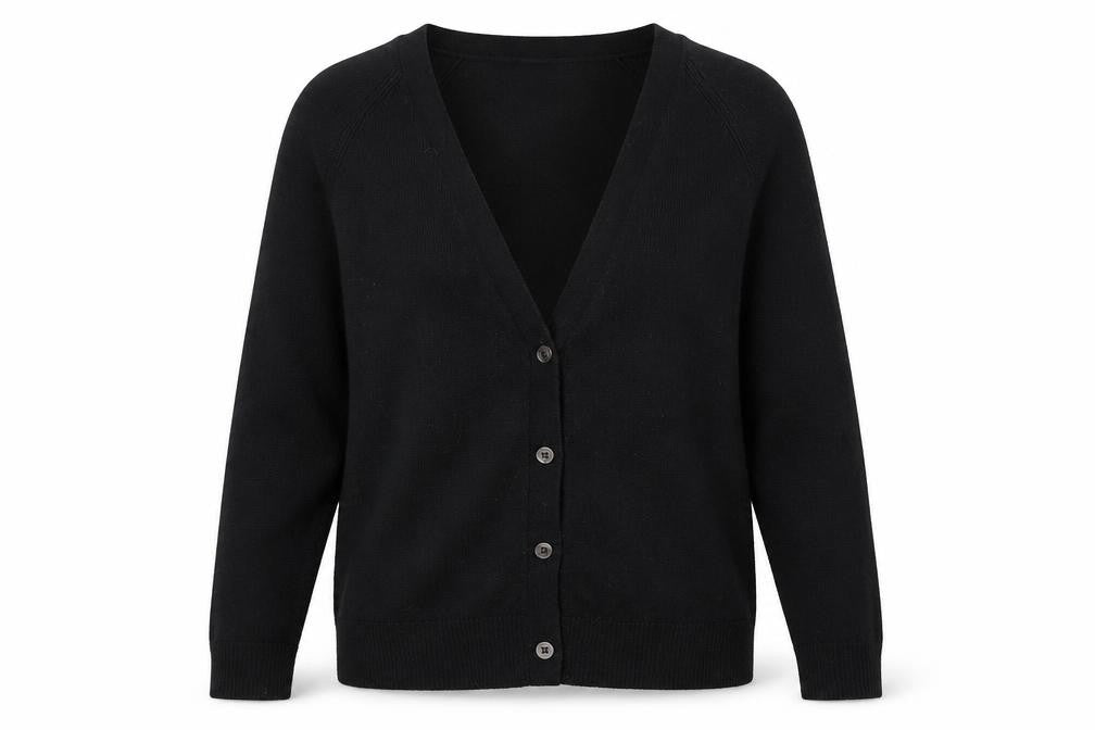 Gap Women's Black V-Neck Cardigan M