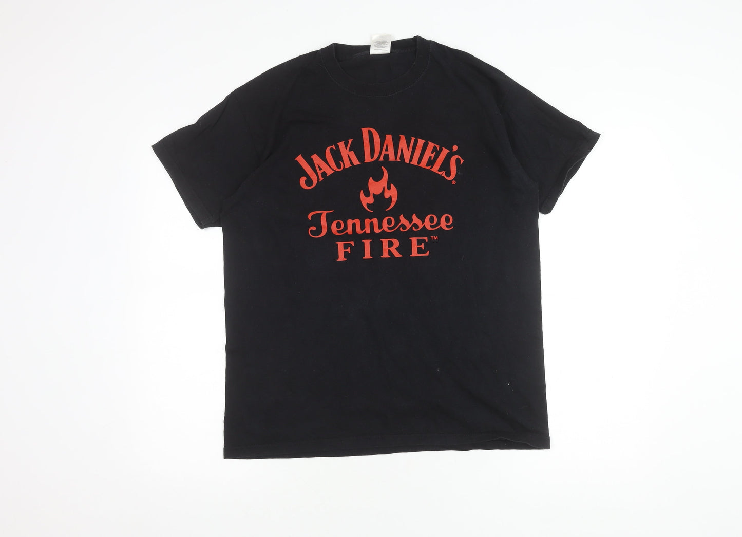 Fruit of the Loom Men's Black Graphic T-Shirt L