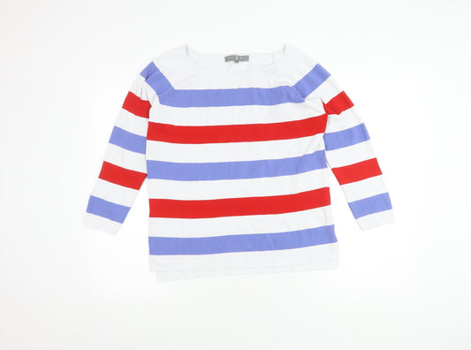 Jessica Graaf Women's XL Striped Knit Top, Long Sleeve
