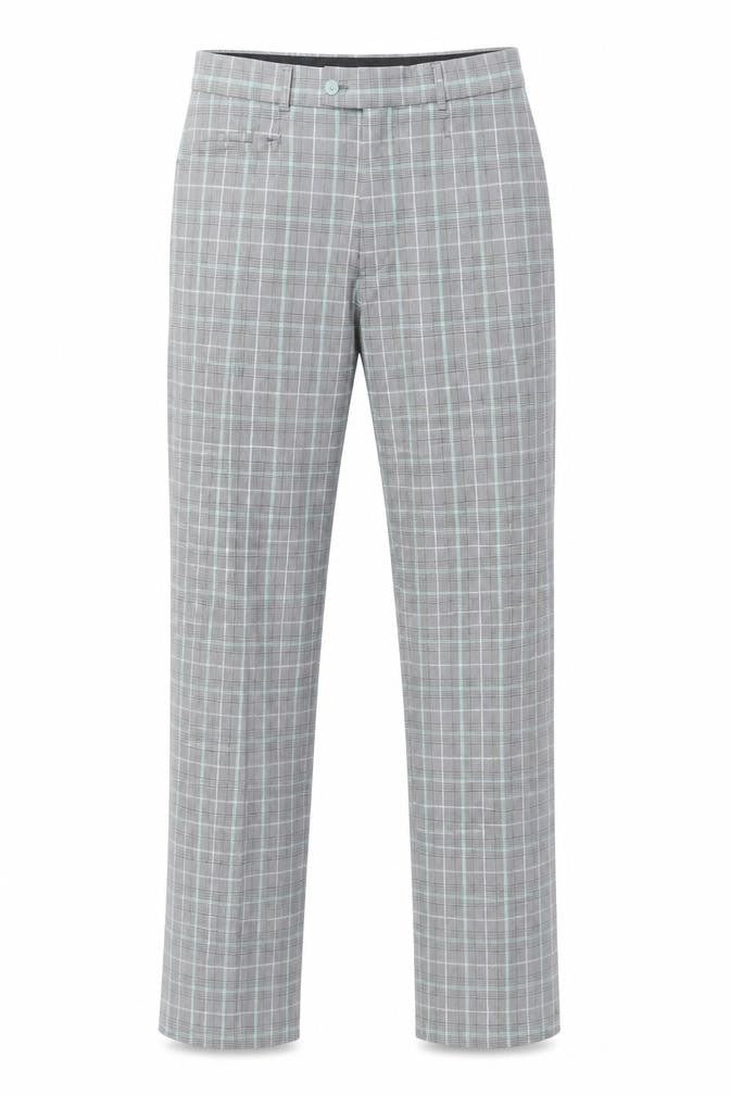 Stromberg Men's Grey Check Trousers 36L Business Style