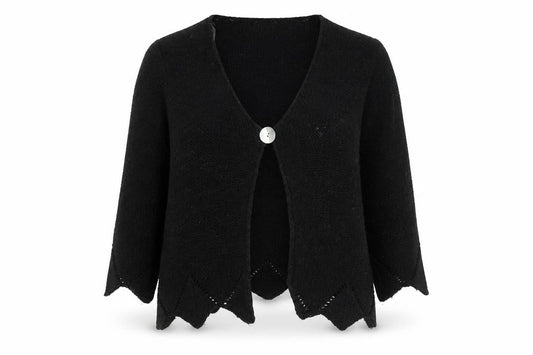 BHS Women's Black V-Neck Cardigan, Size 20