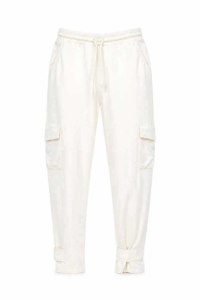 Adidas Unisex White Jogger Trousers - Large