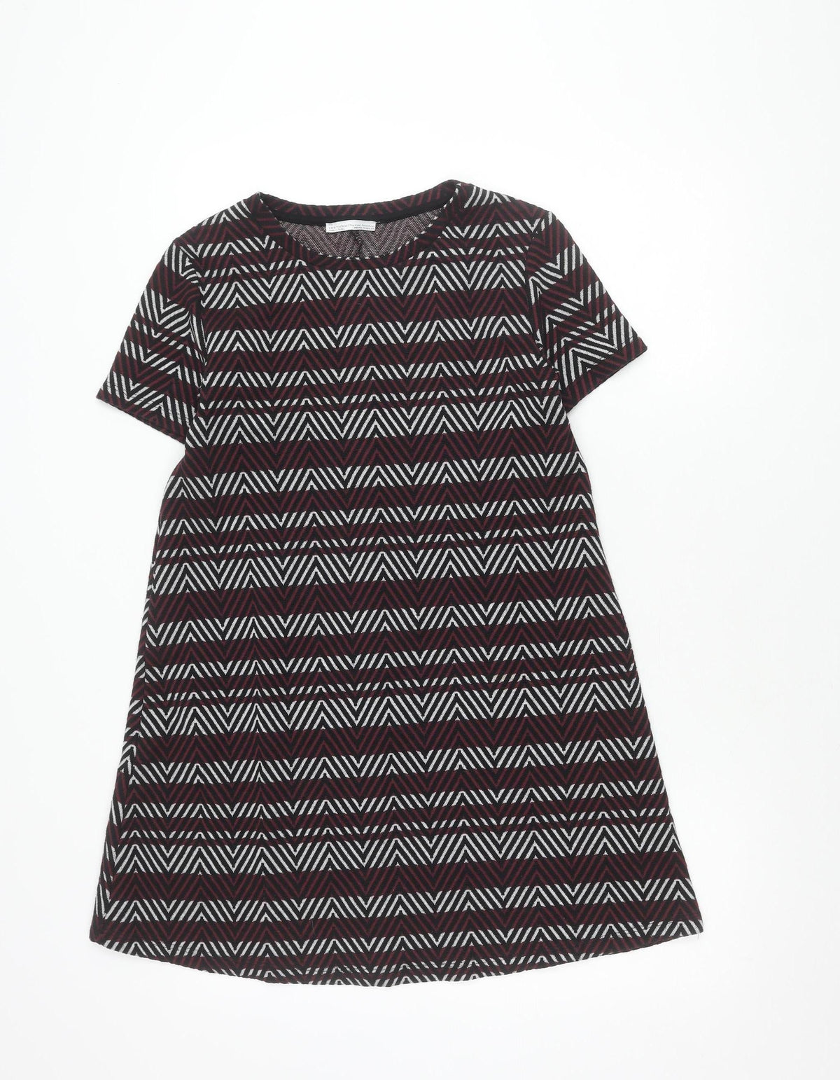 Zara Women's Multicoloured Geometric Shift Dress Size 12