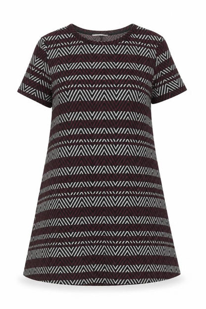 Zara Women's Multicoloured Geometric Shift Dress Size 12
