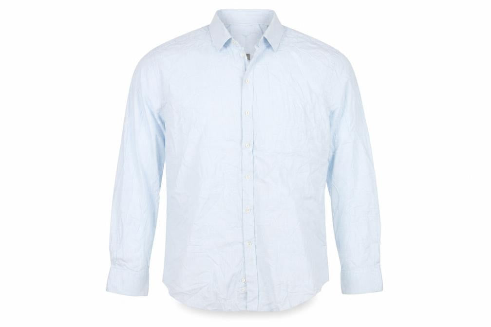 Jaeger Men's Blue Slim Fit Checked Shirt 17.5