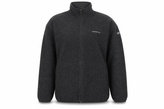 Reebok Unisex Black Fleece Jacket M Casual Sportswear