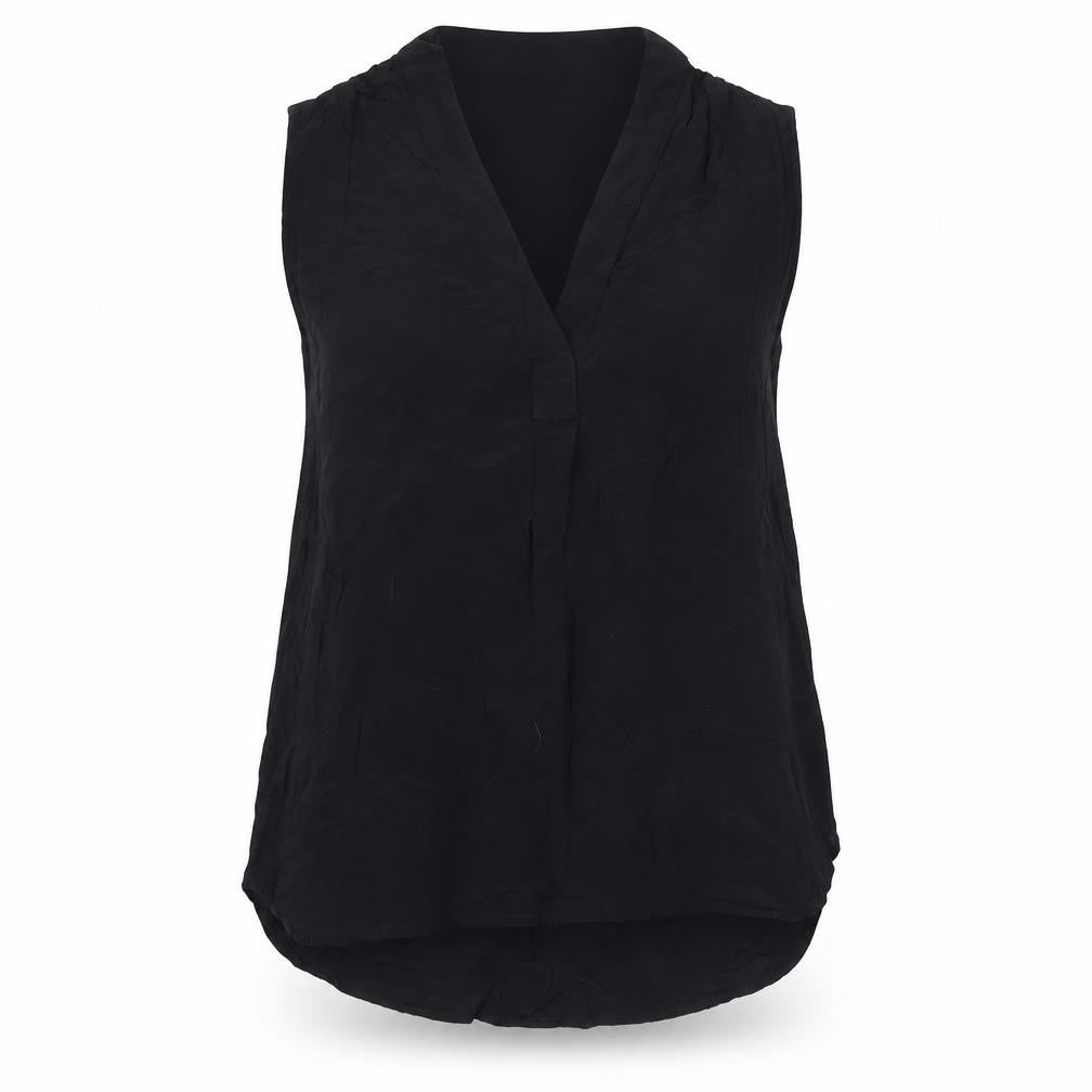 GAP Women's Black Sleeveless Blouse, Medium, Relaxed Fit