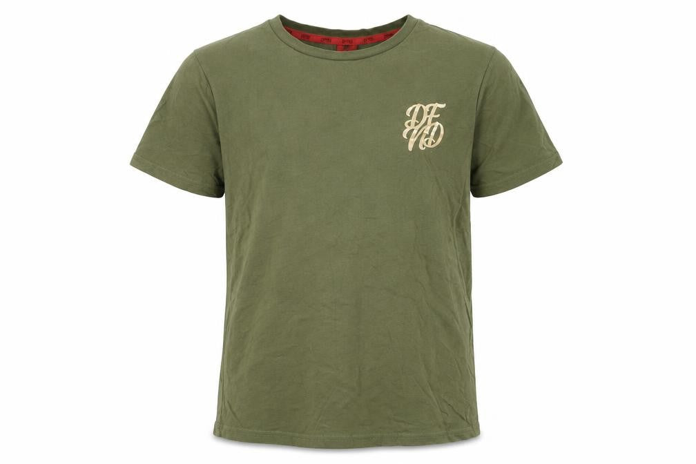 DFND Boys' Green T-Shirt, Size 13-14, Logo Accent