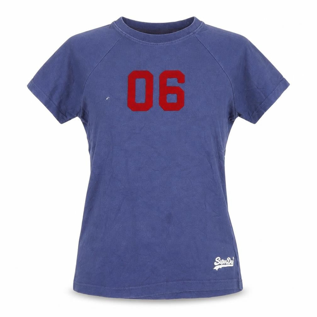 Superdry Unisex Blue T-Shirt, Size 8, Casual, Sports Style