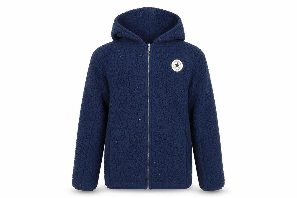 Converse Boys Blue Fleece Full Zip Hoodie XL