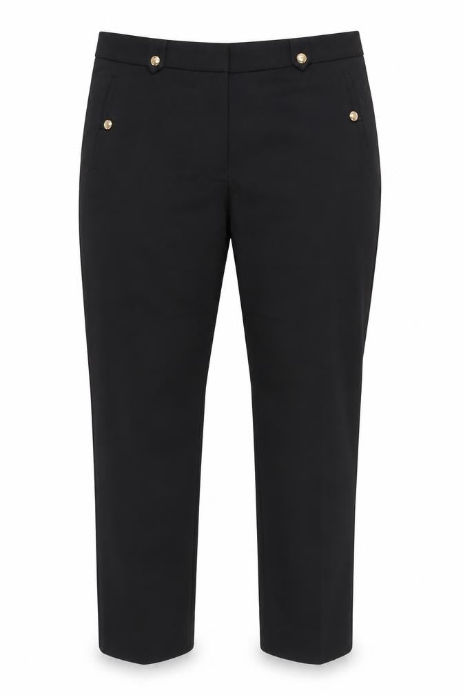 H&M Women's Black Flat Front Trousers Size 14