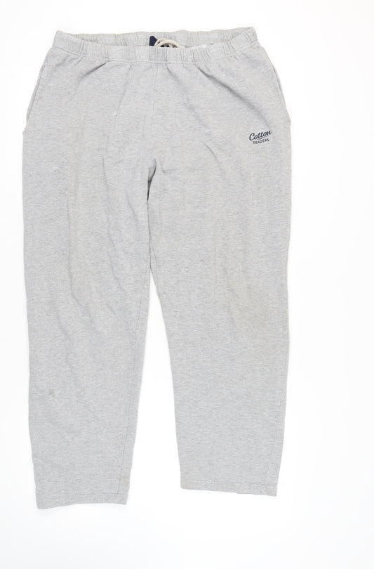 Cotton Traders Men's Grey 2XL Sweatpants Elastic Waist