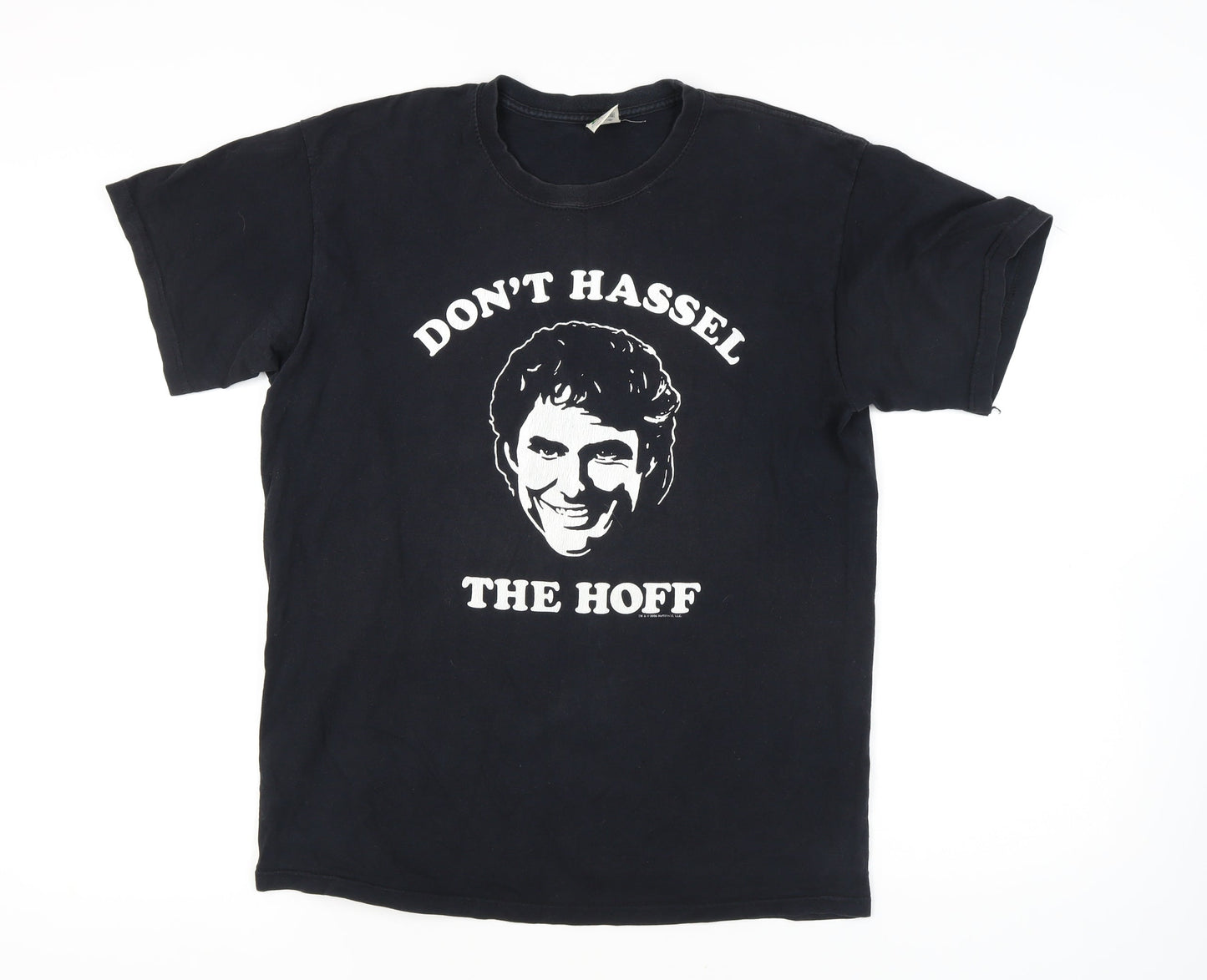 Fruit of the Loom Men's Black Funny T-Shirt - Size L