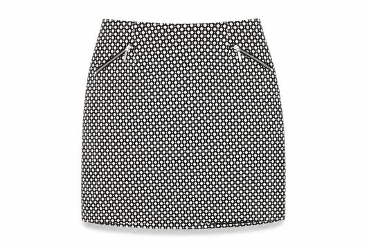 New Look Women's Black Geometric Pencil Skirt Size 6