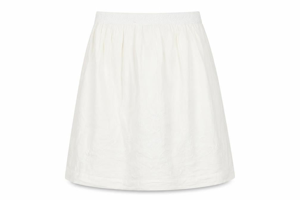 French Connection Women's Ivory Knee-Length Skirt, Size 12