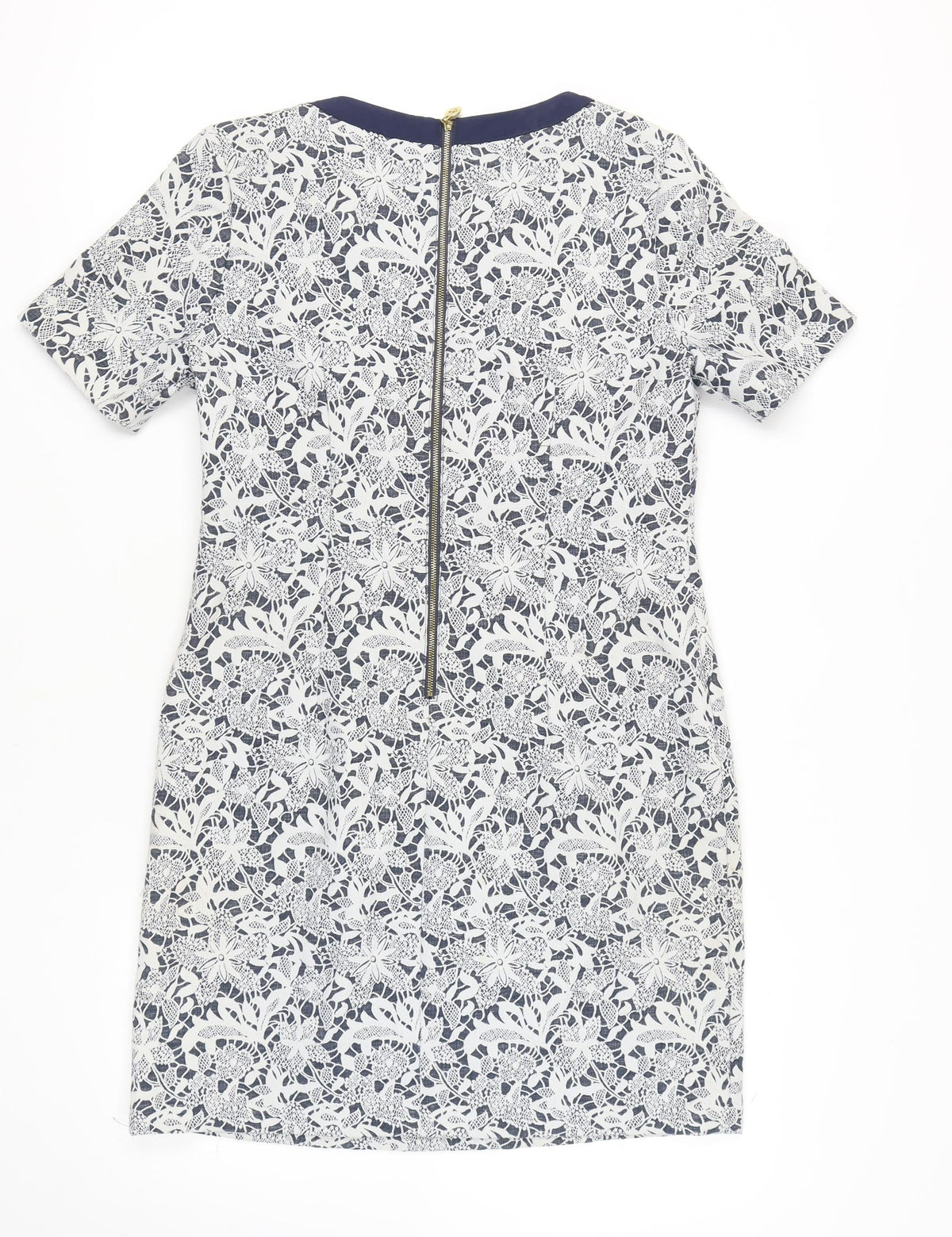 Yumi Women's Blue Floral Shift Dress Size 14