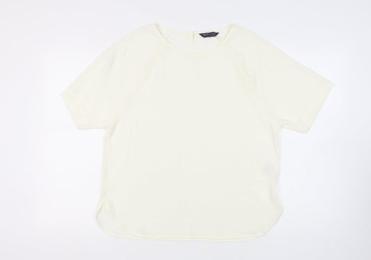 M&S Women's Ivory Short Sleeve Raglan Top 14