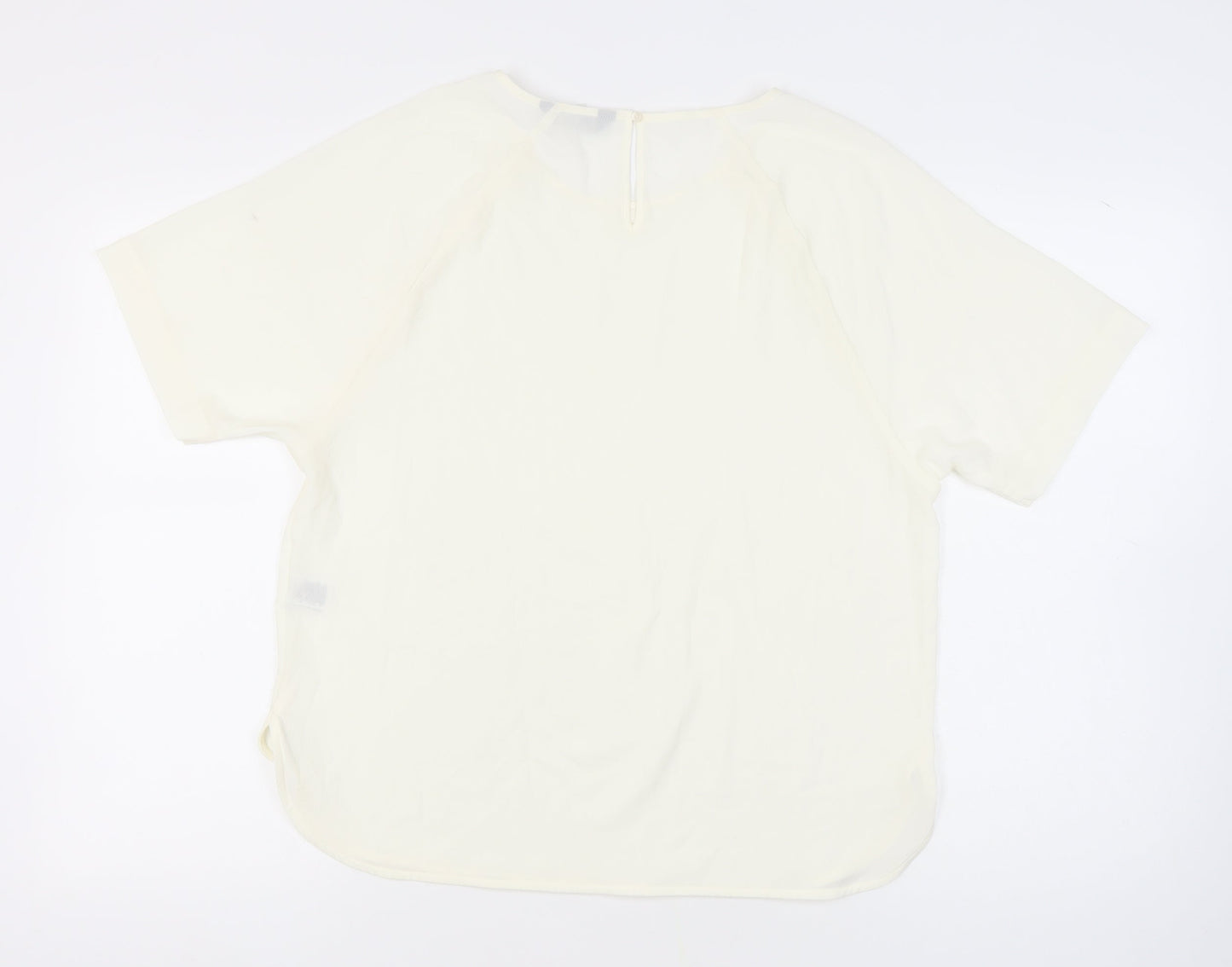 M&S Women's Ivory Short Sleeve Raglan Top 14