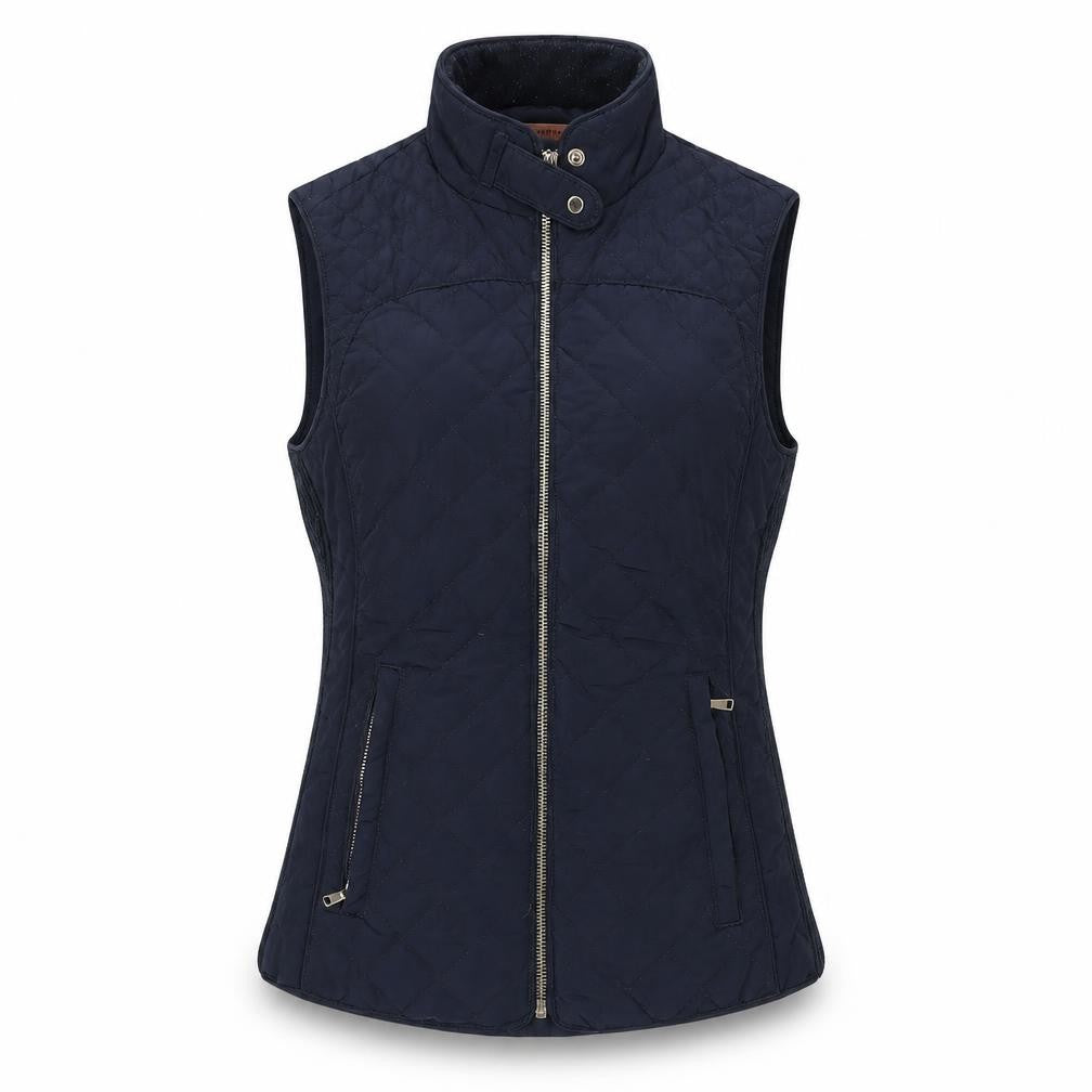 Zara Woman Blue Quilted Waistcoat, Women's XS Casual