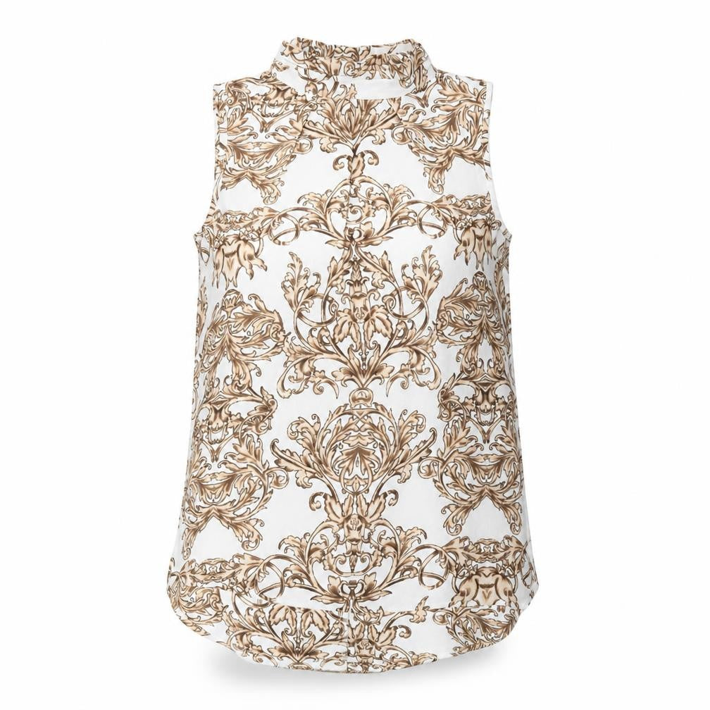 Next Women's Ivory High Neck Sleeveless Blouse