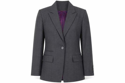 Next Women's Grey Regular Fit Blazer, Size 16