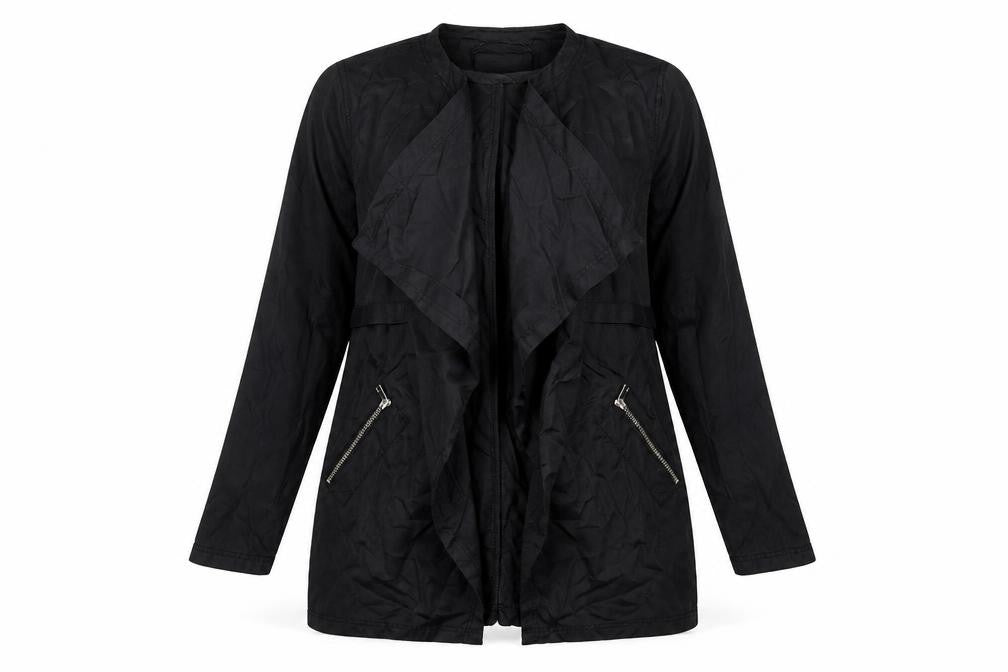 River Island Women's Black Zip Jacket Size 12